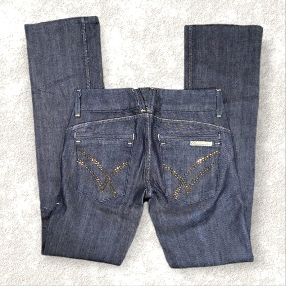 William Rast Savoy Straight Leg Jeans With Brass Studs. - Picture 3 of 6